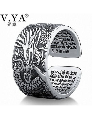 V. YA 990 anillos de plata de dragón...